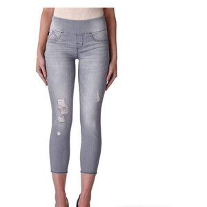 Rock & Republic Denim RX Fever Pull On Gray Denim Capris - Size 12